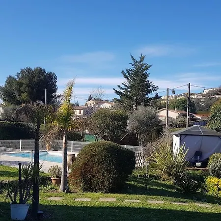 Mas Provencal 8 Pers, Air-conditioned Private Pool Αντίμπ